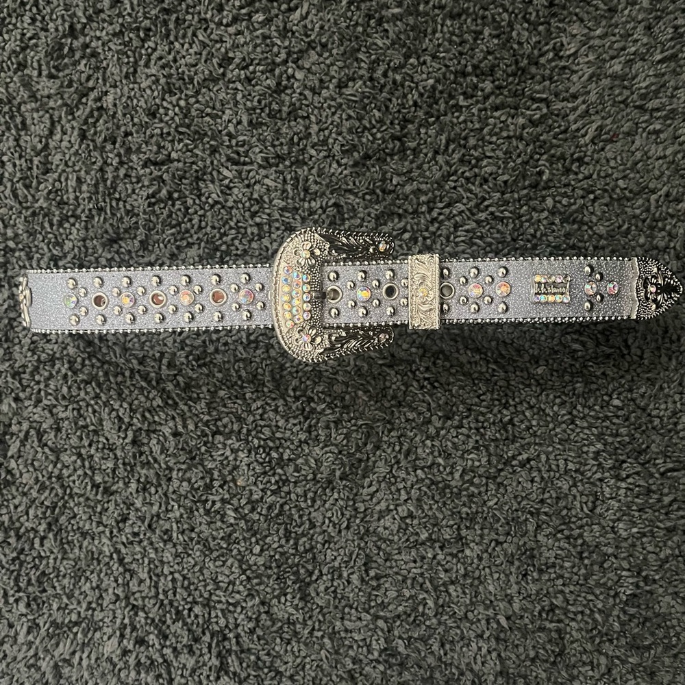 Silver Rhinestone Belt